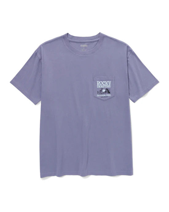 Unisex Rocky Mountain Puff Print Pocket Tee