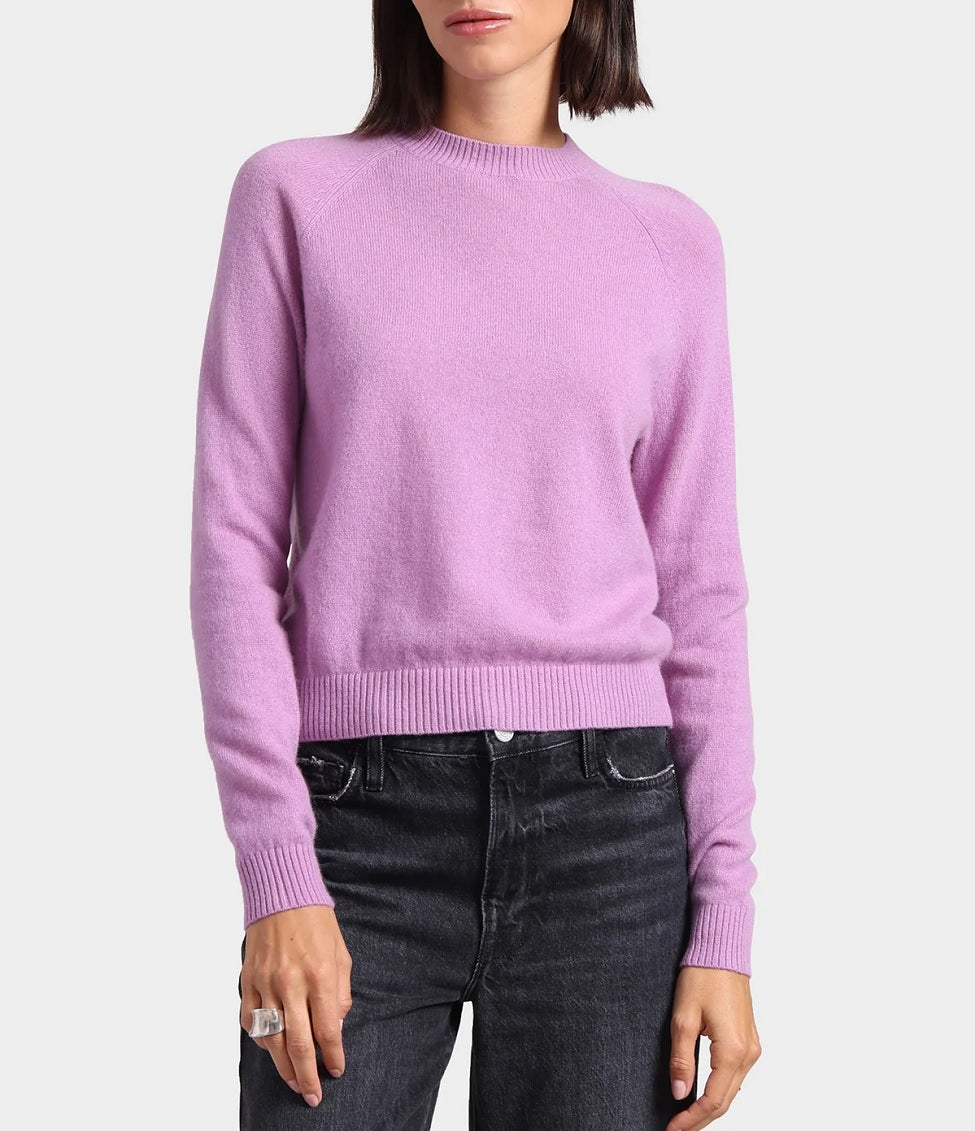 Womens Cashmere 9gg Long Sleeve Shrunken Crew