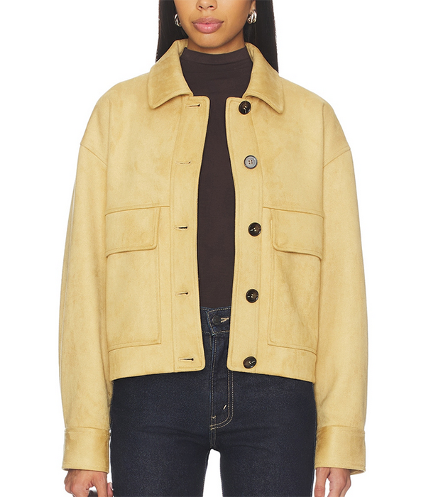 Womens Liora Vegan Suede Jacket