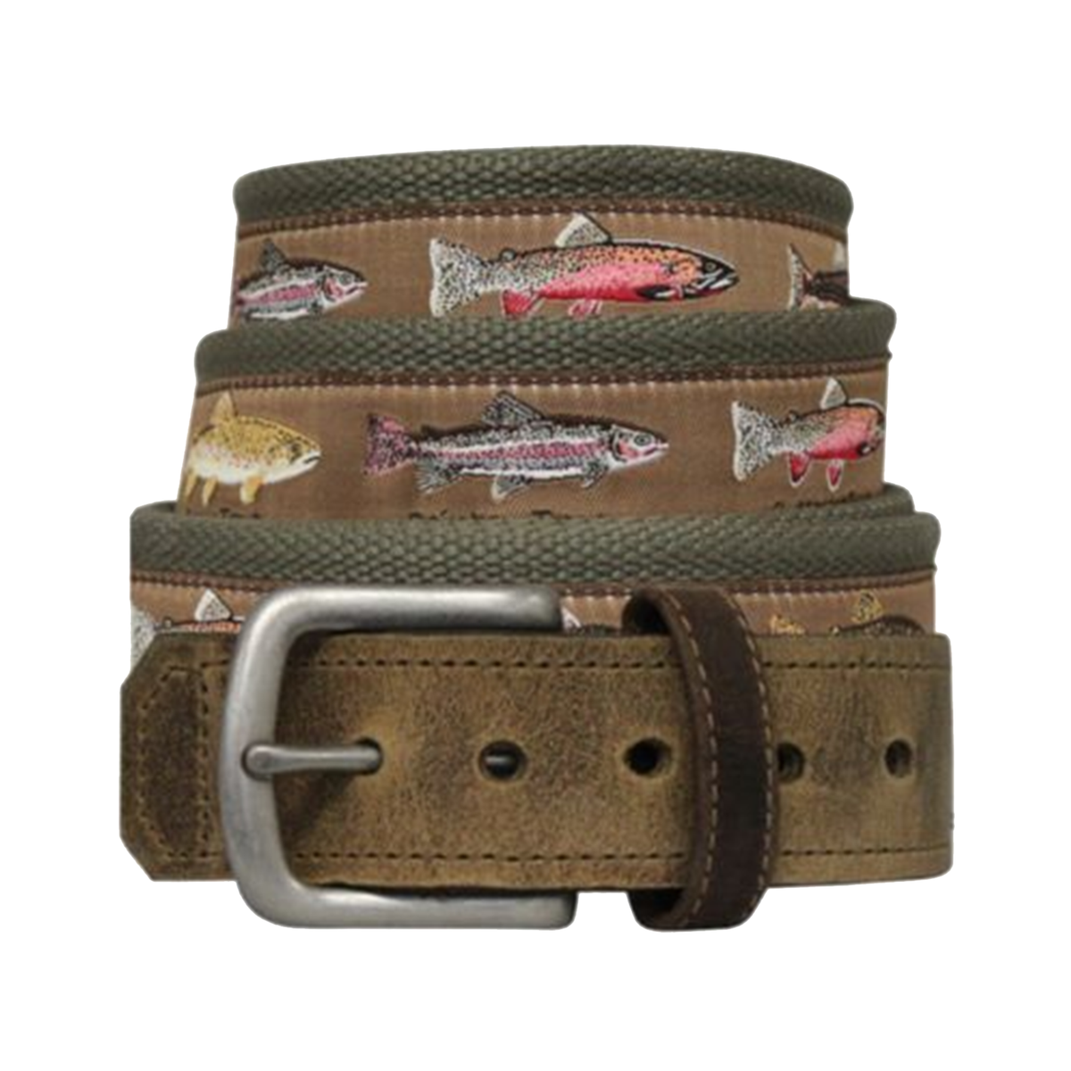 Bison Designs 38MM Leather Tip-Pontoon / Trout Story