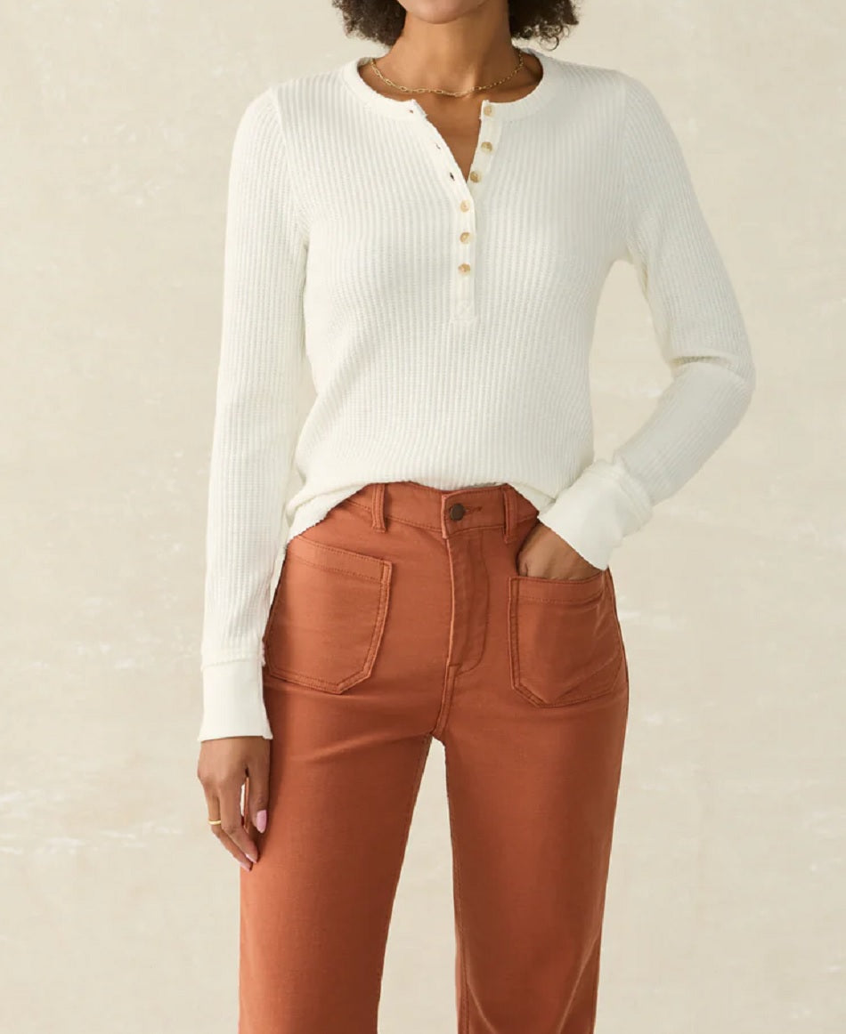 Womens Legend Apres Waffle Henley