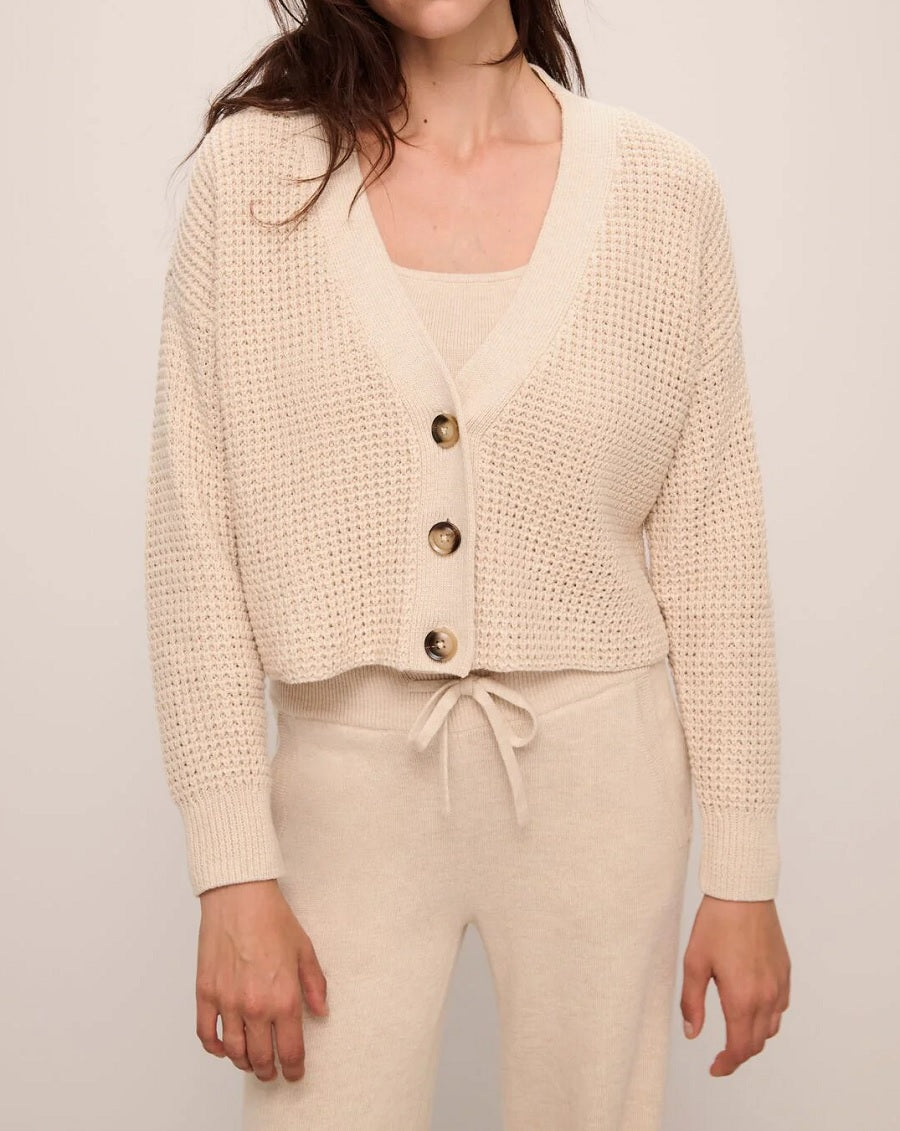 Womens The Cropped Cardigan Recycled Sweater