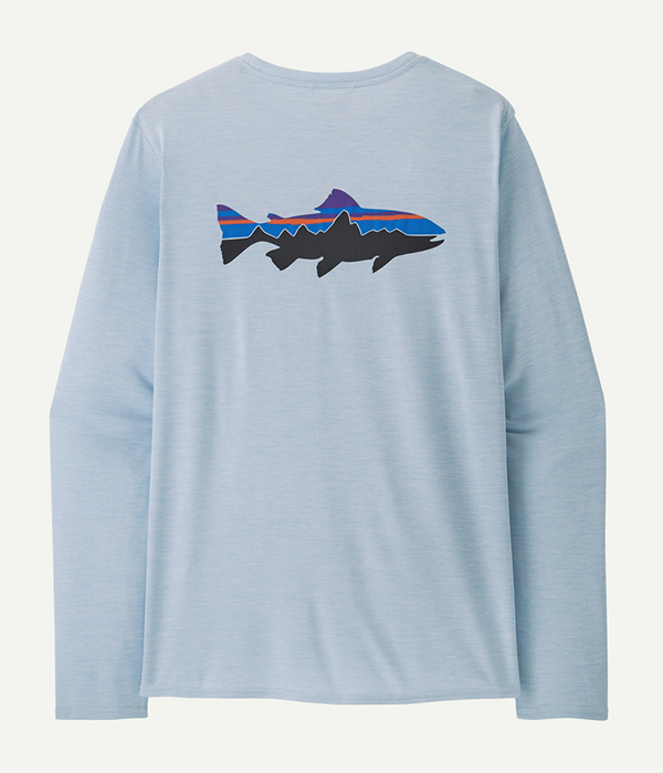 Mens L/S Cap Cool Daily Graphic Shirt - Waters
