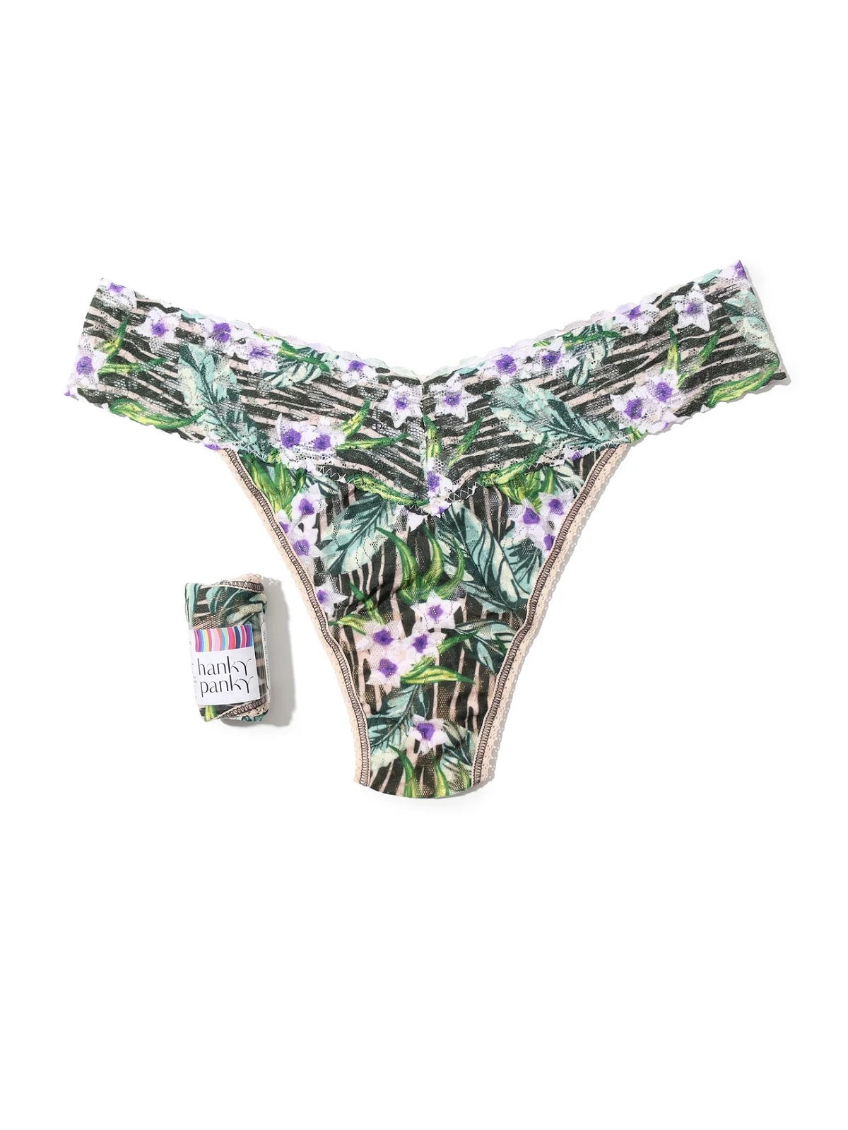 Womens Printed Original Thong Wrapped