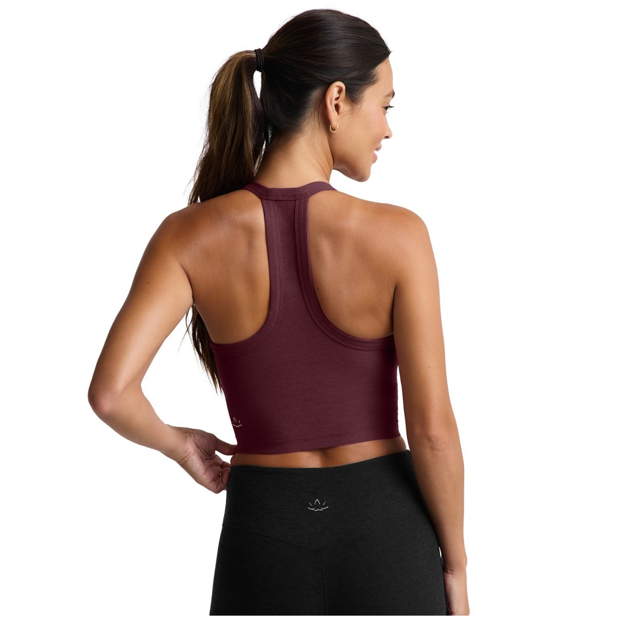 Womens Spacedye On The Up Cropped Tank