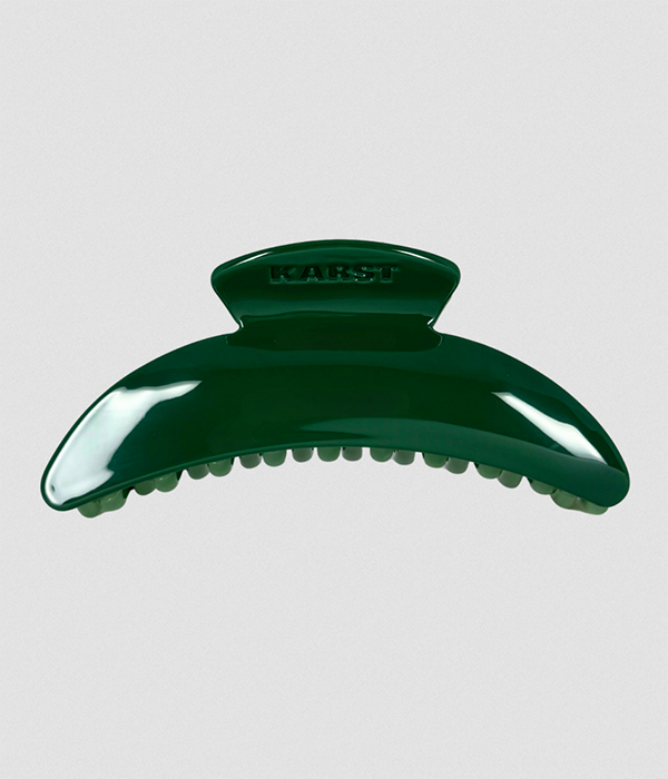 Slim Hair Claw Clip â€” Evergreen