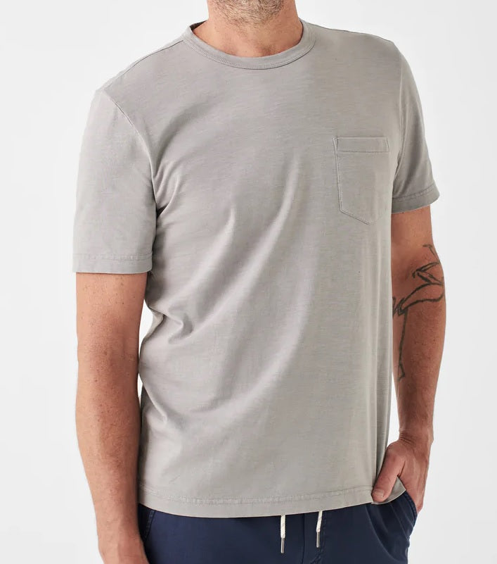 FAHERTY Mens Sunwashed Pocket Tee