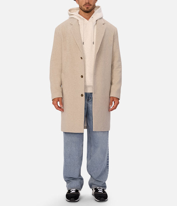 Mens Wool Blend Jacques Coat