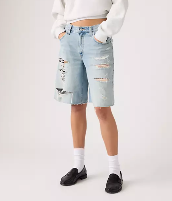 Womens Baggy Dad Jort in Been There Jort