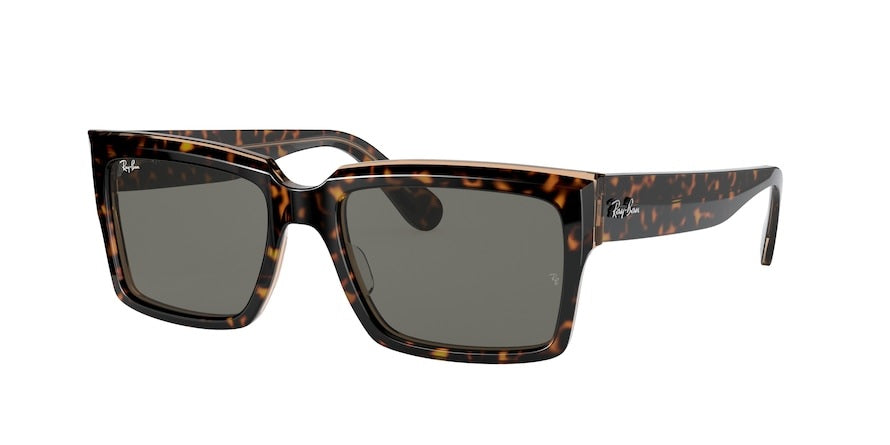 Inverness Sunglasses with Havana Transparent Brown Frame and Dark Grey Lens