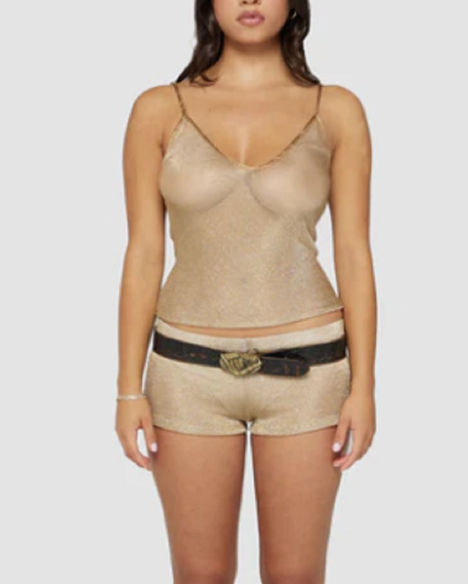 Womens Jackie Top in Gold