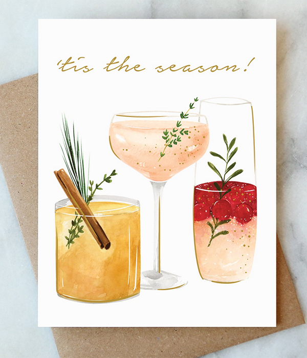 Tis The Season Greeting Card | Christmas Holiday Card