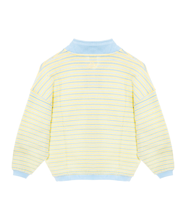 Womens Honor Roll Henley Crewneck in Multi