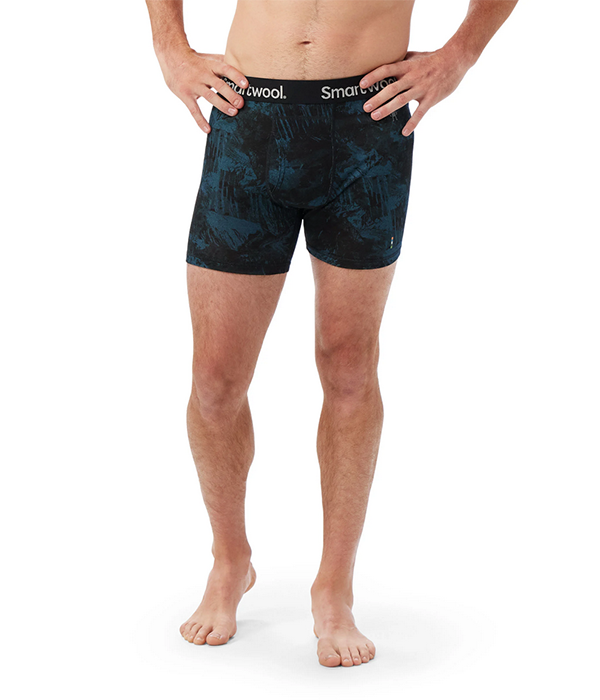 Mens Merino Print Boxer Brief Boxed