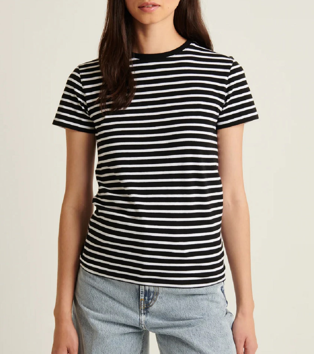 Womens SS Iconic Classic Stripe Crew