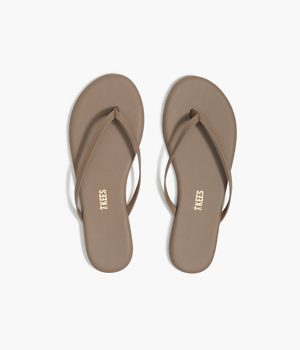 Womens Liners Flip Flop in Biscuit