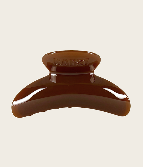 Superclip Hair Claw - Espresso Martini With Gold Charm Ring