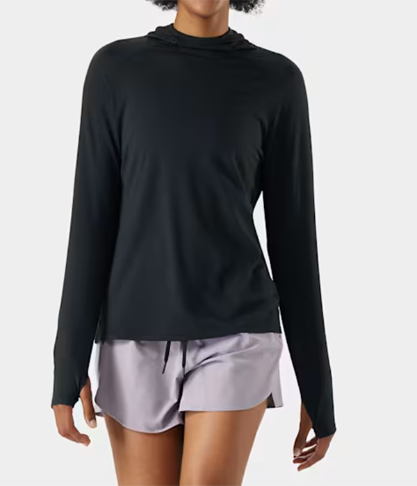 Womens Active Mesh Hoodie