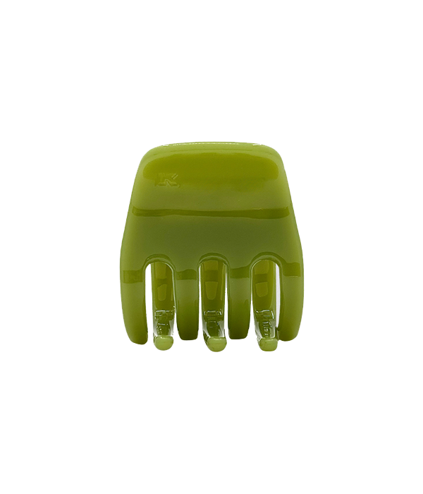 Small Hair Claw Clip â€” Olive (No Charm Eyelet)