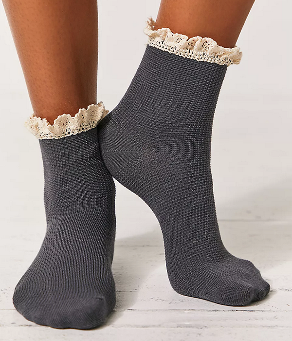 Womens Beloved Waffle Knit Ankle