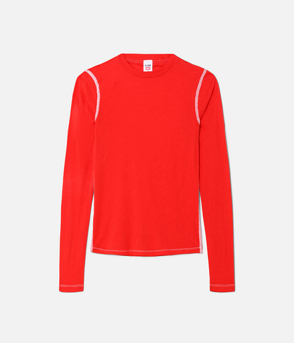 Womens Sheer Long Sleeve Tee