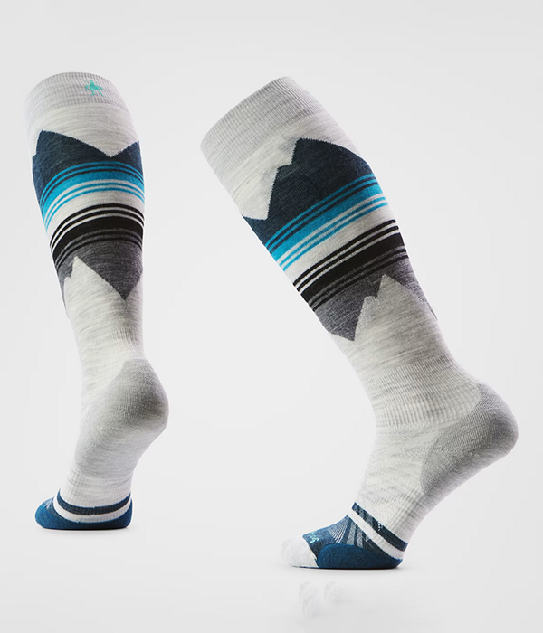 Womens Ski Targeted Cushion Pattern OTC Socks