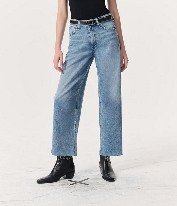 Womens Featherweight Andi High-Rise Ankle Wide Leg in Beacon