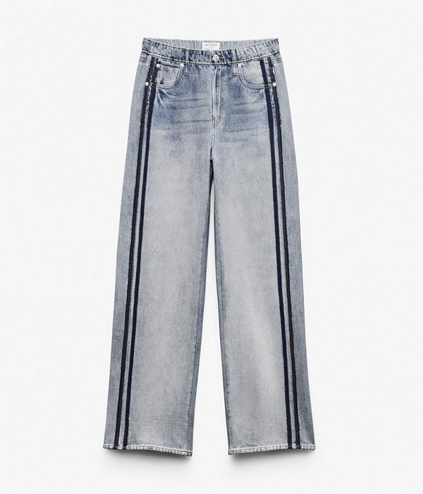Womens RB Miramar Terry Wide Leg Track Pant in Coney