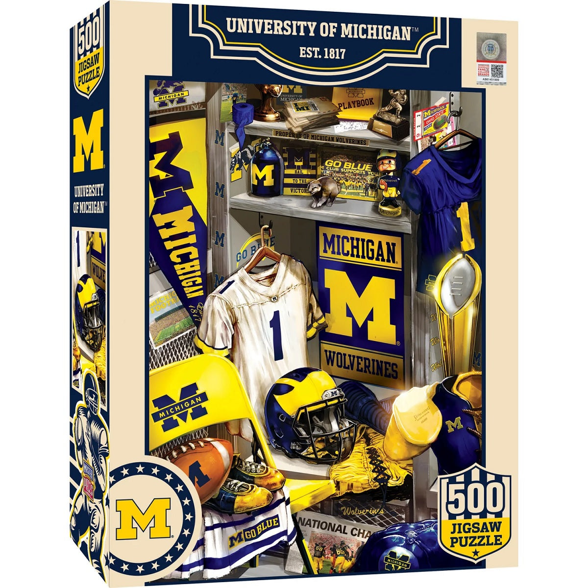 Michigan Wolverines - Locker Room 500 Piece Puzzle