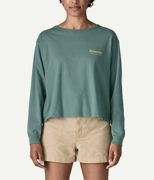 Womens L/S Water People Banner Easy Cut T-Shirt
