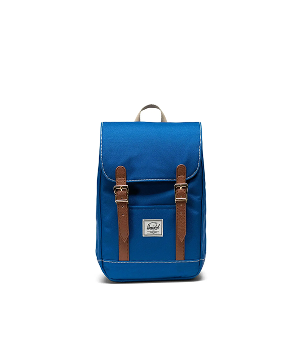 Herschel Retreat Mini Backpack in True Blue/White Stitch