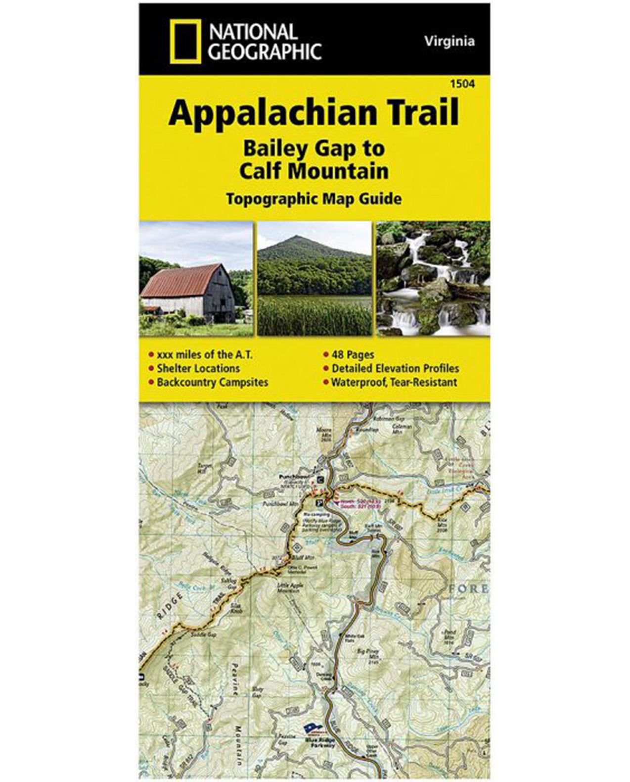 Appalachain Trail Map - Calf Mtn VA