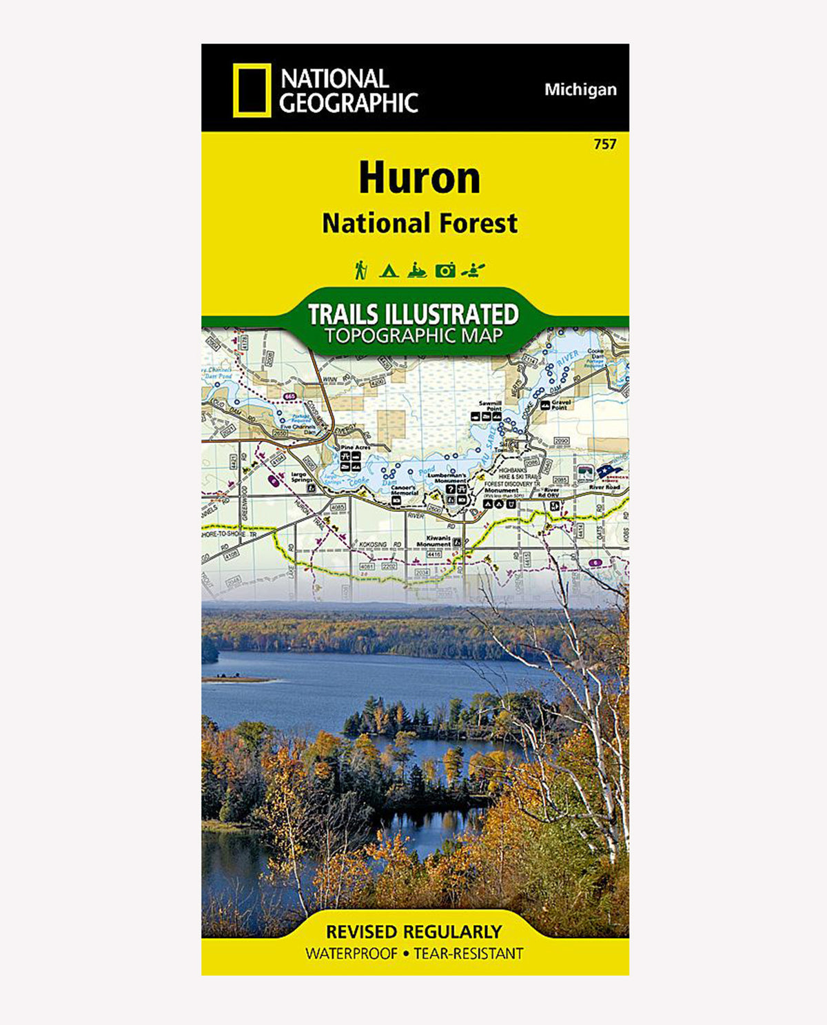 NATIONAL GEO MAPS Huron National Forest #757