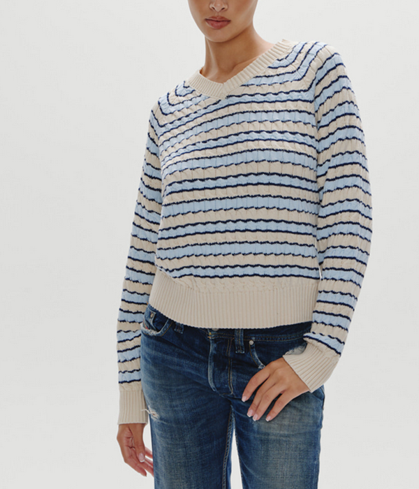 Womens Piper Cable Knit Sweater