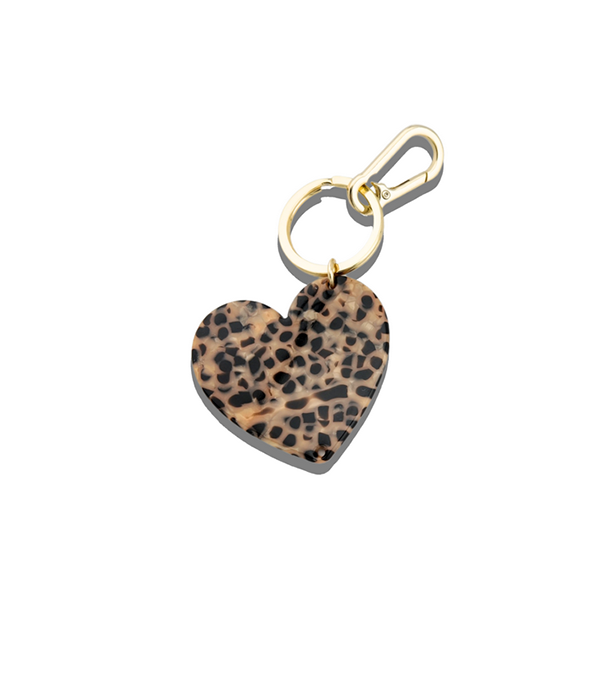 Handmade Heart Bag Charm + Keychain | Eco-Friendly