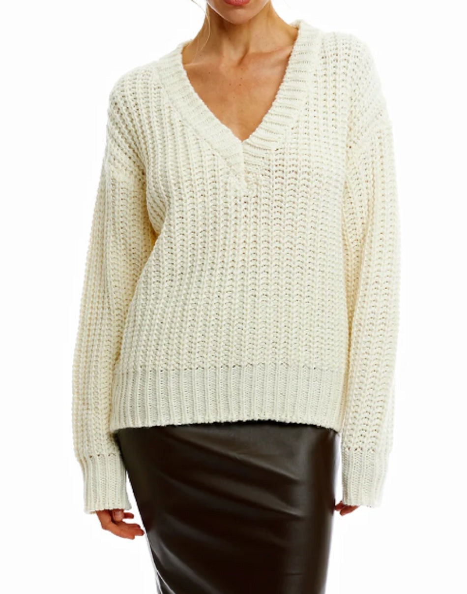Womens Katja V Neck Sweater