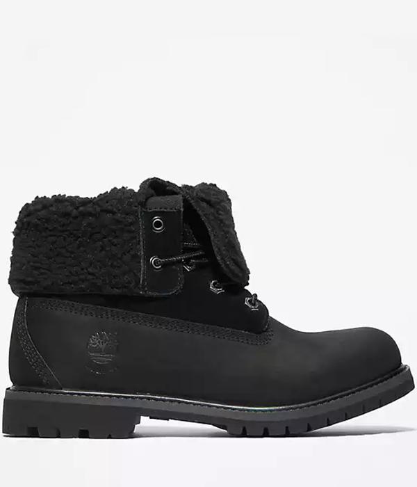Womens Authentic Teddy Fleece Fold Down