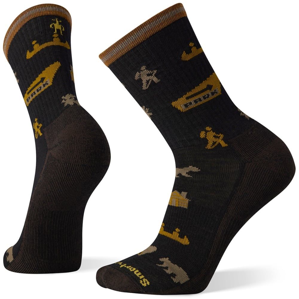 Mens Everyday Park Explorer Pattern Crew Socks