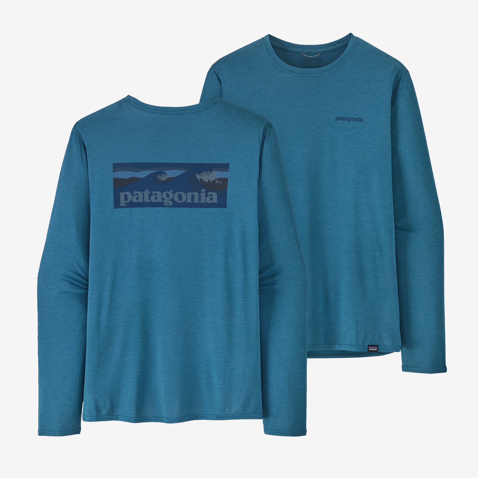 Mens L/S Cap Cool Daily Graphic Shirt - Waters