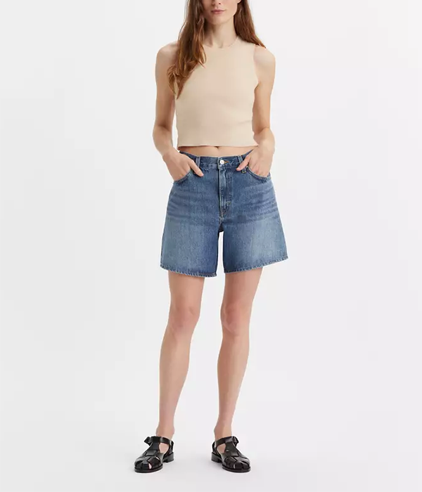 Womens High Baggy Short in Worn Memory Short
