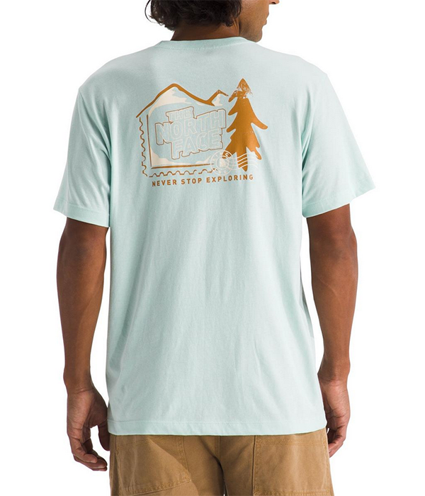 Mens Mountain Stamps Regular Short-Sleeve Tee