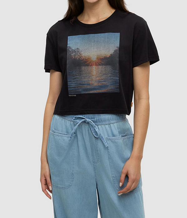 Womens Lake View Crop T-Shirt