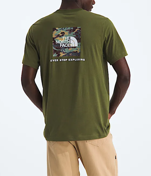 Mens Evolution Box Camo Fill Short Sleeve Tee Graphic