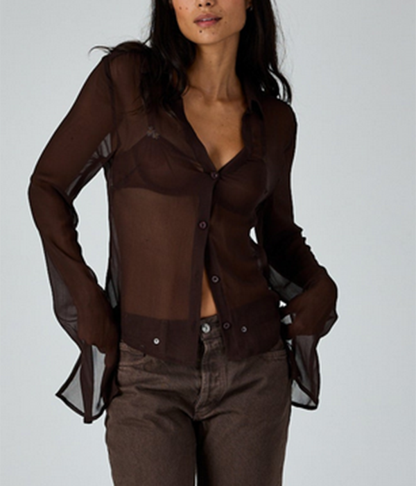 Womens Claire Collar Shirt