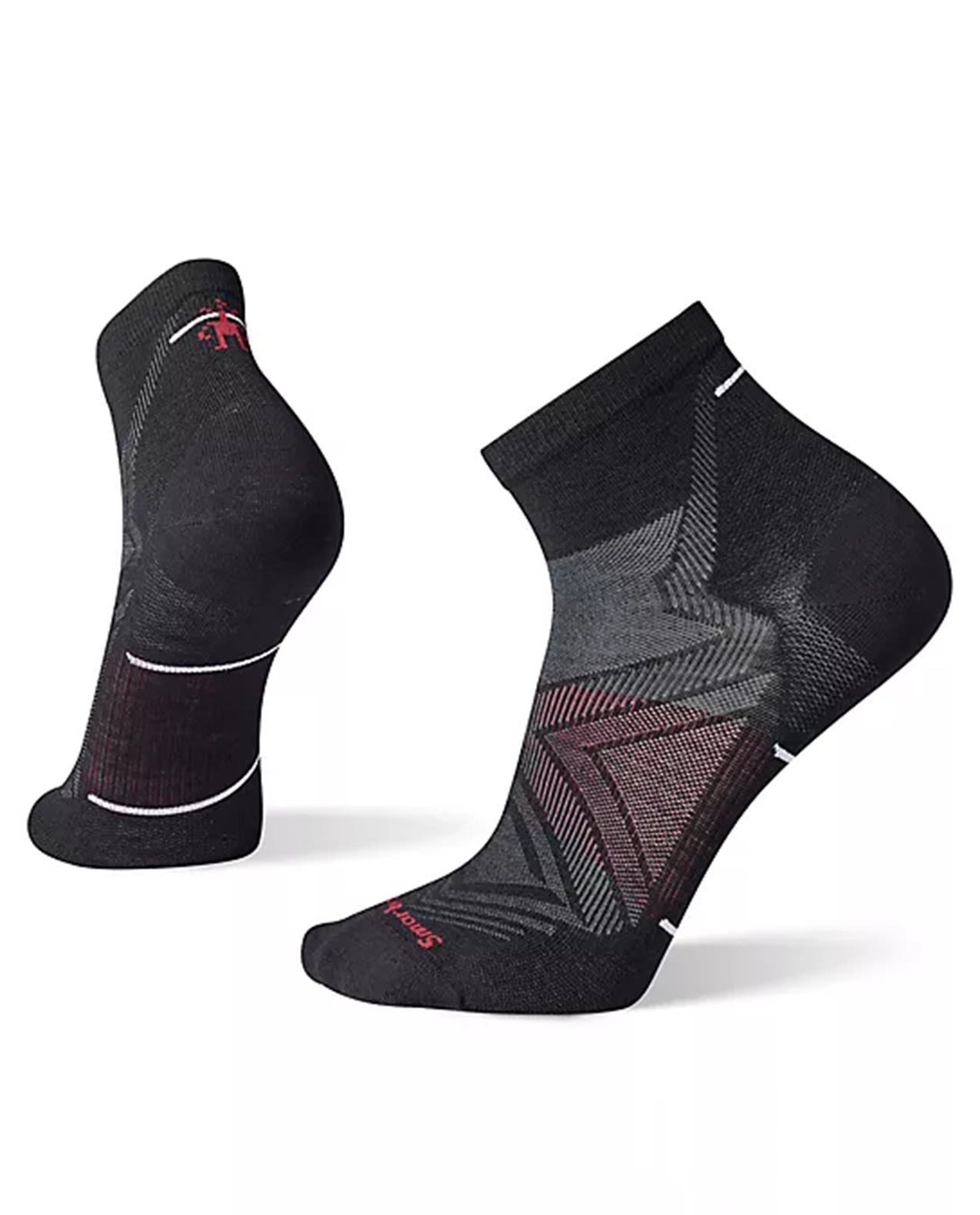 Mens Run Zero Cushion Ankle Socks