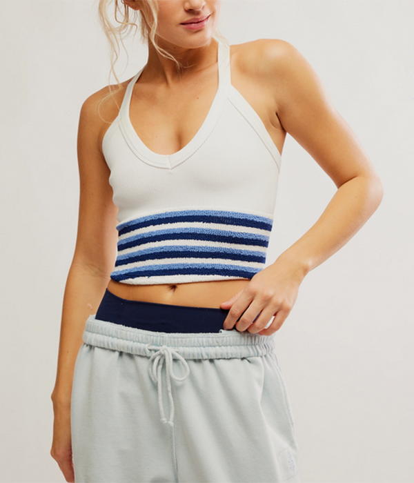 Womens All Clear V-Neck Stripe Cami