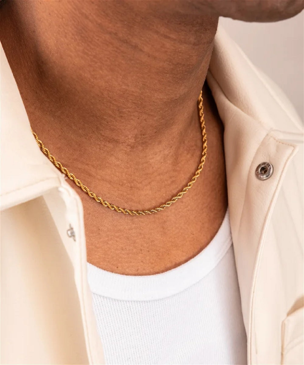 Twisted Necklace (Gold, 50cm)