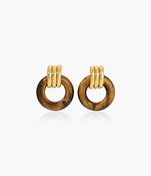 Womens Luma Knots in Gold / Tiger Eye