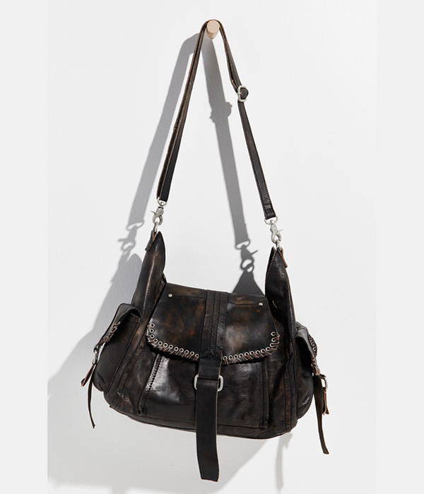 Womens WTF Leigh Distressed Hobo