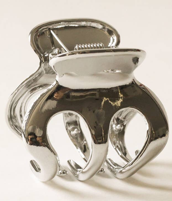 Metal Hair Claw Clip | Silver